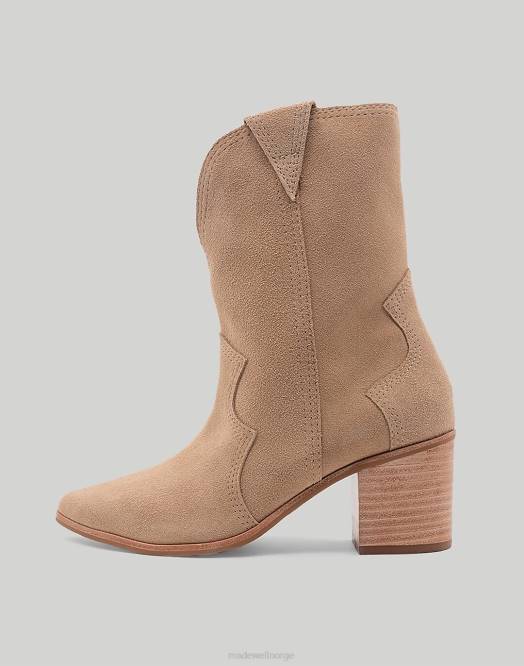 Madewell fottøy muskat kvinner kaanas porto cowbow bootie med sømmer 260F1701