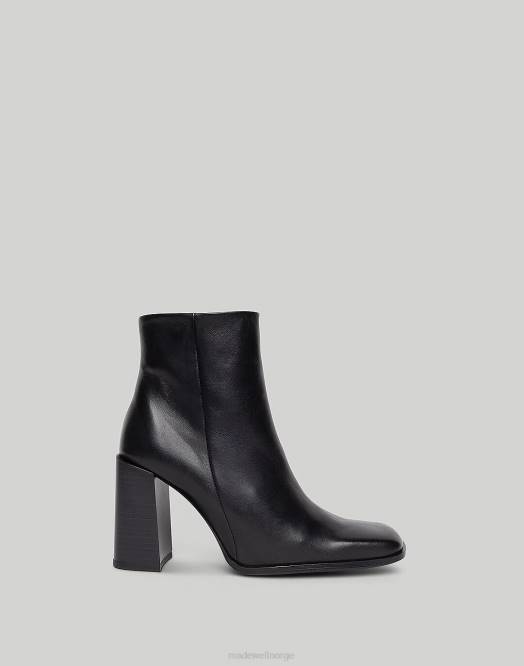 Madewell fottøy svart kvinner med hensikt blank passasje hæl støvel 260F1639