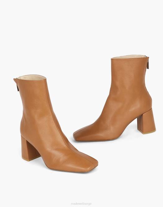 Madewell fottøy svart kvinner med vilje blank tabatha-hælstøvle 260F1628