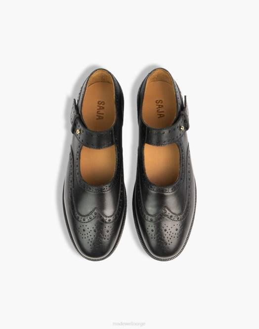 Madewell fottøy svart kvinner saja mary-jane brogues 260F2194