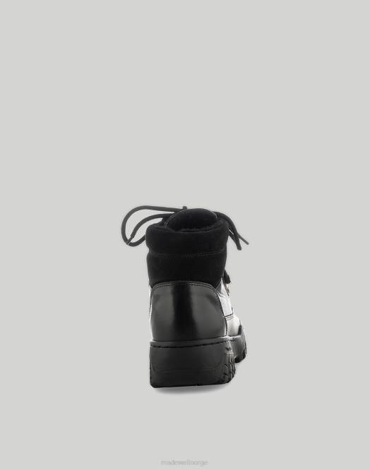 Madewell fottøy svart kvinner tre iris skinn 260F2408