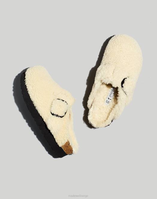 Madewell fottøy eggeskall kvinner birkenstock shearling boston storspenne plattformtresko 260F1266