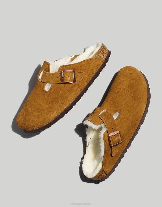 Madewell fottøy naturlig kvinner birkenstock semsket boston tresko 260F1261