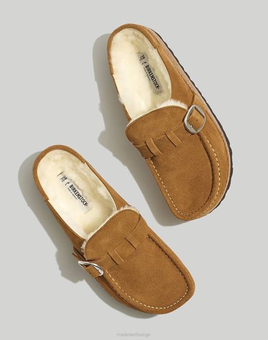 Madewell fottøy svart semsket skinn/skjæring kvinner birkenstock semsket buckley tresko 260F2680