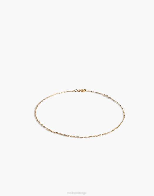Madewell smykker gull kvinner kinn micro rolo kjede ankel 260F1756