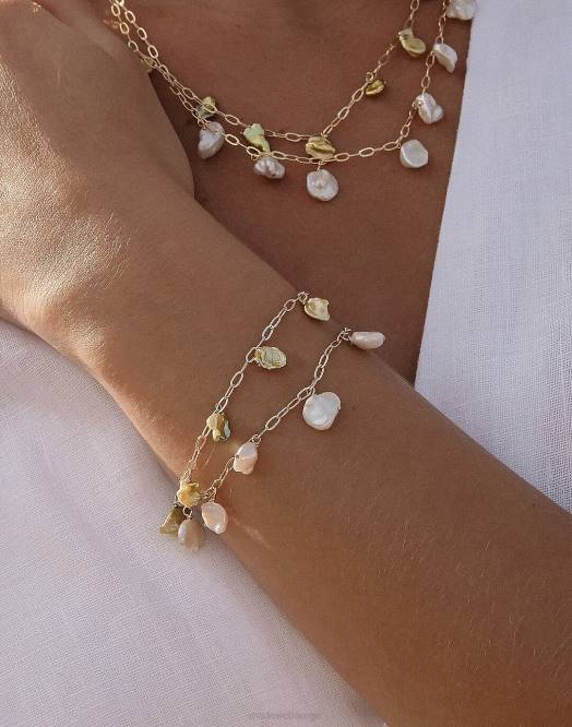 Madewell smykker gull kvinner muns orilla armbånd 260F1948