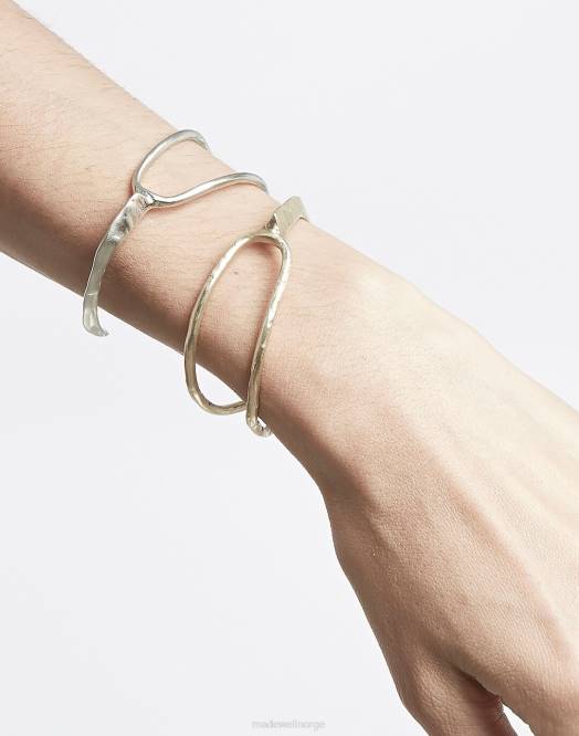 Madewell smykker gull kvinner odette new york split ridge mansjett armbånd 260F836