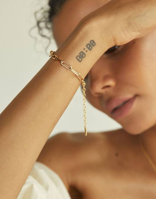 Madewell smykker gull kvinner soko ellipse armbånd 260F2272