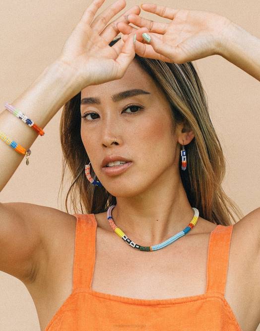 Madewell smykker multi kvinner kisiwa cuerda-armbånd med perler 260F1511