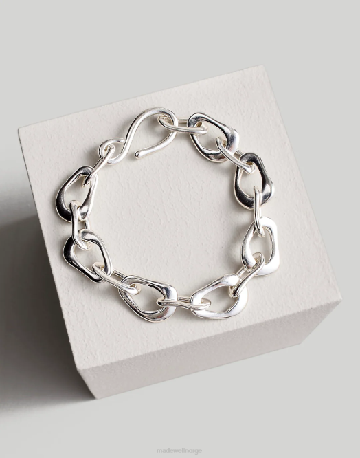 Madewell smykker sterling sølv kvinner samlingen chunky kjede armbånd 260F825 Madewell smykker sterling sølv kvinner samlingen chunky kjede armbånd 260F825