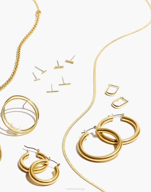 Madewell smykker 14 karat gull kvinner delikat kolleksjon halvfin skinny fiskebeinkjede 260F949