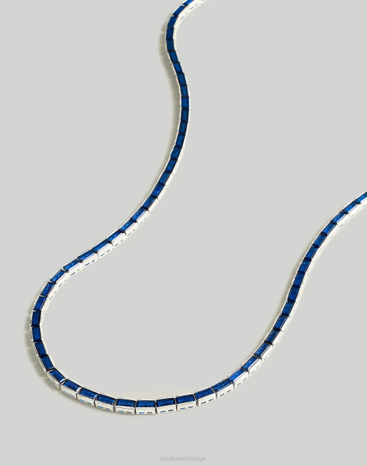 Madewell smykker blekt gull kvinner tenniskolleksjonen baguette krystall halskjede 260F944