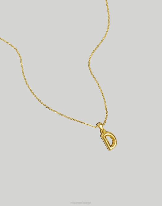 Madewell smykker bokstav u kvinner puffy brev anheng halskjede 260F956