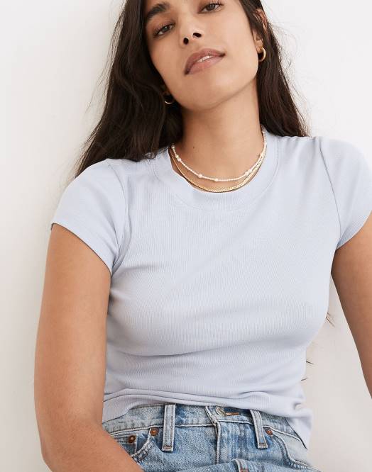Madewell smykker ferskvannsperle kvinner choker-kjede med blandet perle 260F959