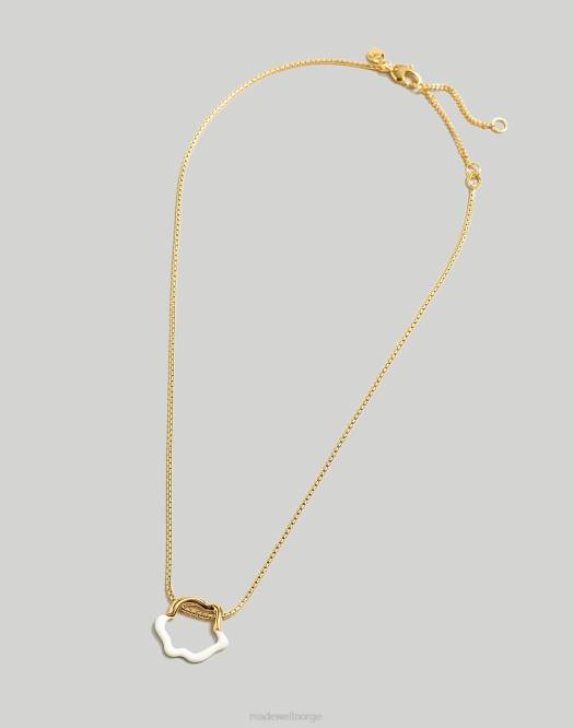 Madewell smykker fyr kvinner emaljedyppet bølget anhengskjede 260F965