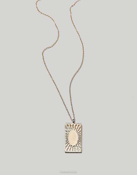 Madewell smykker gull kvinner muns al sol halskjede 260F1929