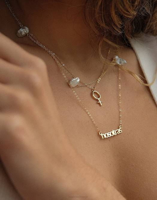 Madewell smykker gull kvinner muns marea perlekjede 260F1942