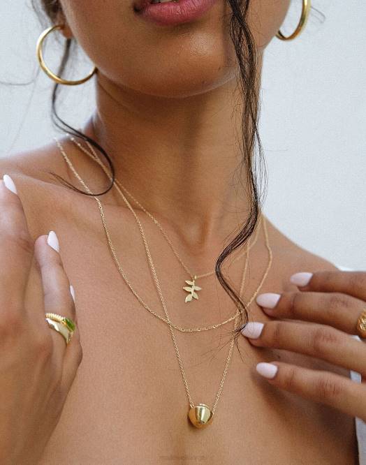 Madewell smykker gull kvinner muns pascal vase halskjede 260F1968