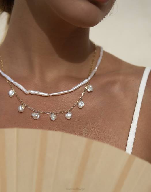 Madewell smykker gull kvinner muns sofia perlekjede 260F1941