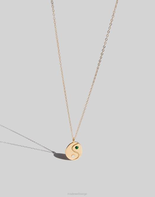 Madewell smykker gull kvinner muns yin yang halskjede 260F1957