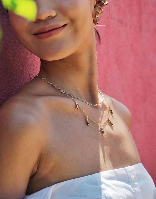 Madewell smykker gull kvinner soko dash lagdelt kjede 260F2257