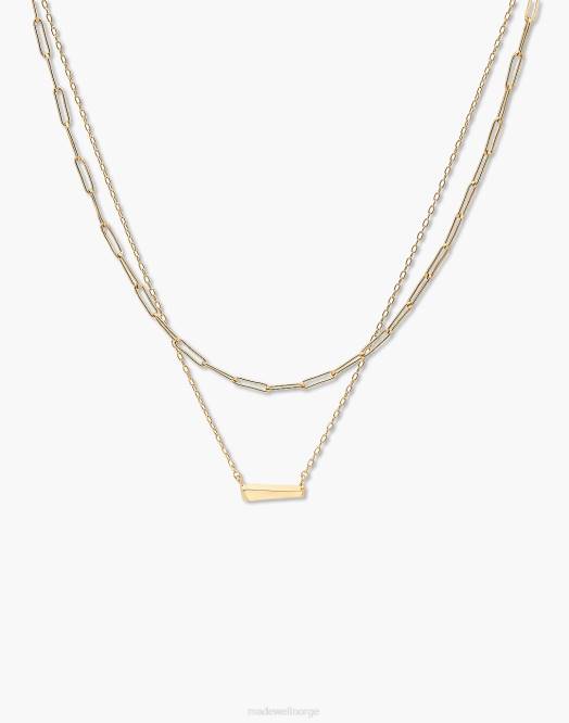 Madewell smykker gull kvinner soko sura lagdelt kjede 260F2253