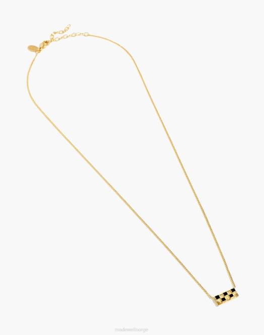 Madewell smykker gull kvinner studio grun sjakk halskjede 260F1535