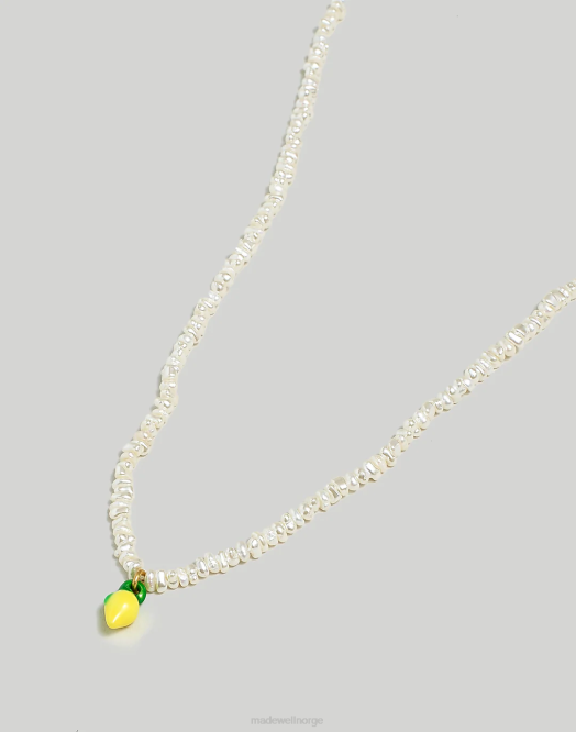 Madewell smykker kamille kvinner emalje sitron anheng halskjede 260F966