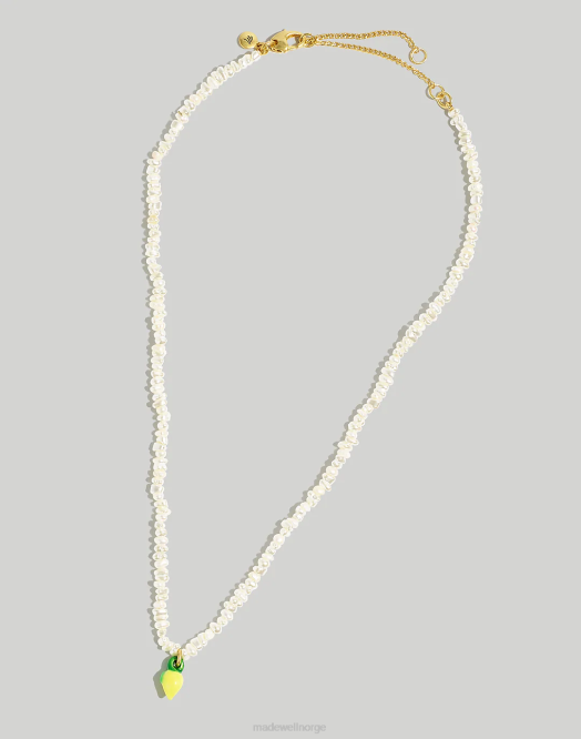 Madewell smykker kamille kvinner emalje sitron anheng halskjede 260F966