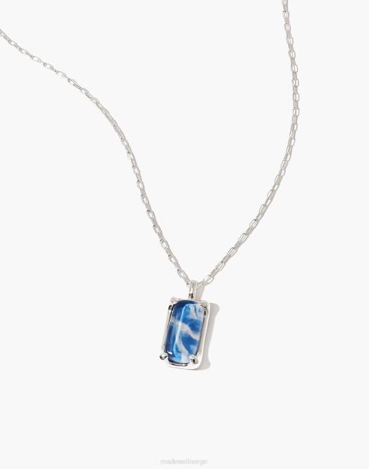 Madewell smykker lyse blå kvinner cled prisme kjede marmor 260F1813