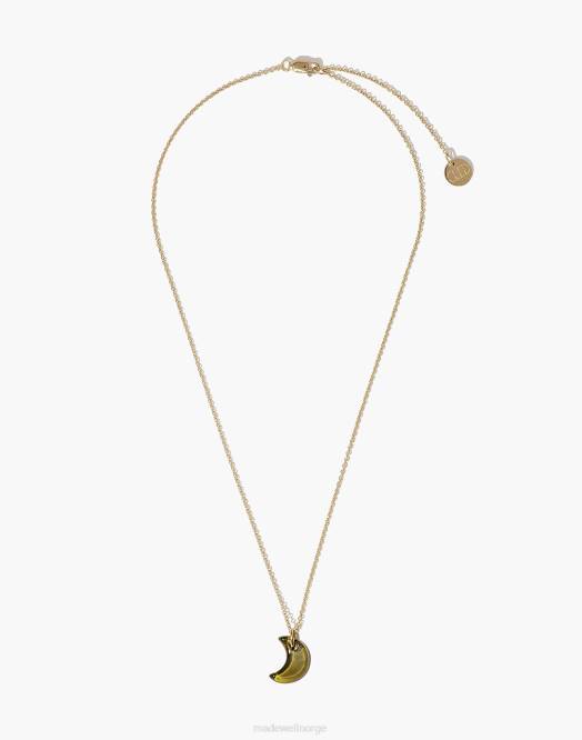 Madewell smykker lysebrun kvinner Cled moon sjarm halskjede 260F1815