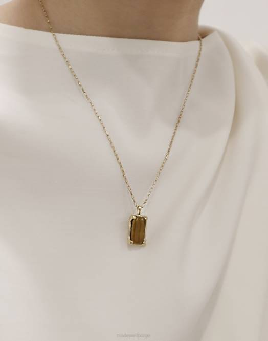 Madewell smykker lysebrun kvinner cled prisme kjede 260F1810