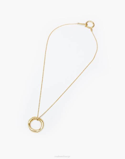 Madewell smykker messing kvinner mahnal salsaal ring halskjede 260F1861