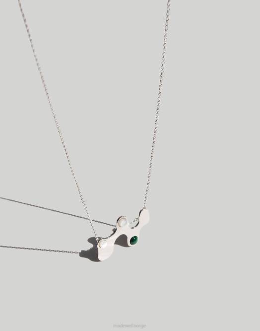 Madewell smykker sølv kvinner muns bolero halskjede 260F1958