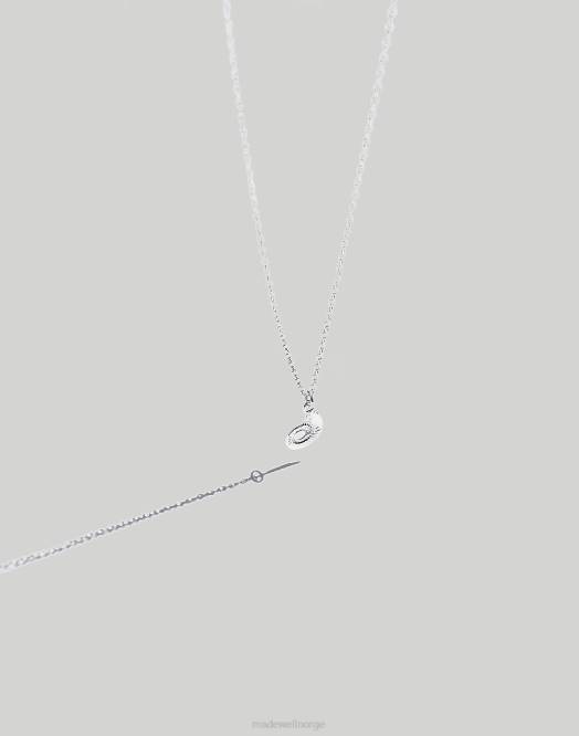 Madewell smykker sølv kvinner muns caracol halskjede 260F1938