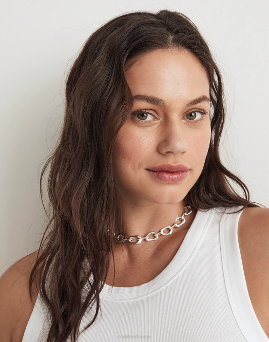 Madewell smykker sterling sølv kvinner kolleksjonen chunky kjede halskjede 260F939