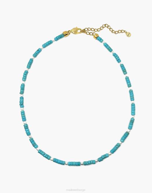 Madewell smykker turkis kvinner miju beaded del mar halskjede 260F1924