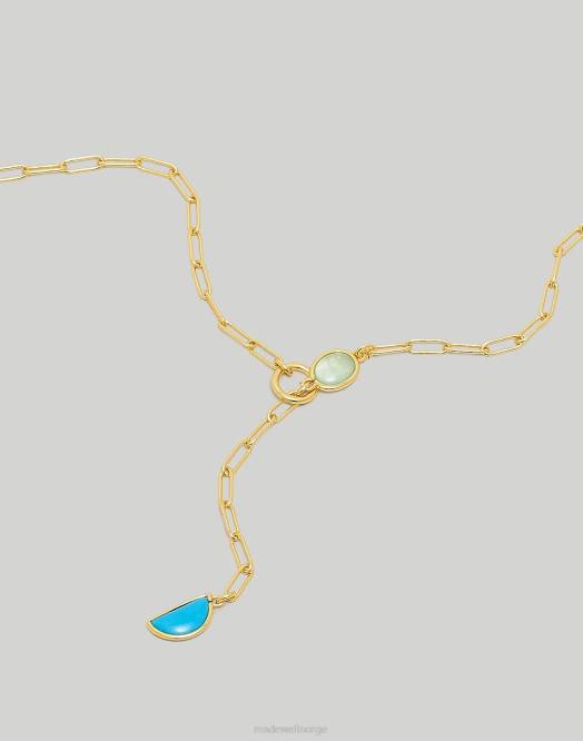 Madewell smykker turkis multi kvinner stein samling apophyllite halskjede 260F967