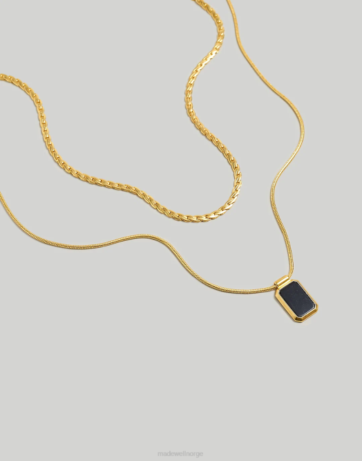 Madewell smykker vintage gull kvinner 2-delt sett med klokkekjede 260F951