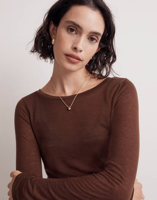 Madewell smykker vintage gull kvinner dråpe anheng halskjede 260F933