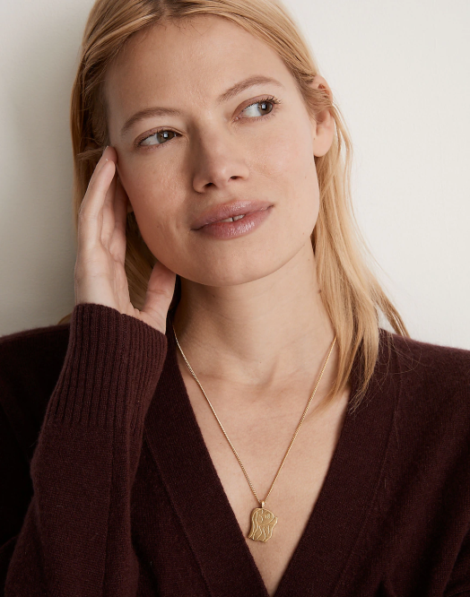 Madewell smykker vintage gull kvinner free spirit anheng halskjede 260F958