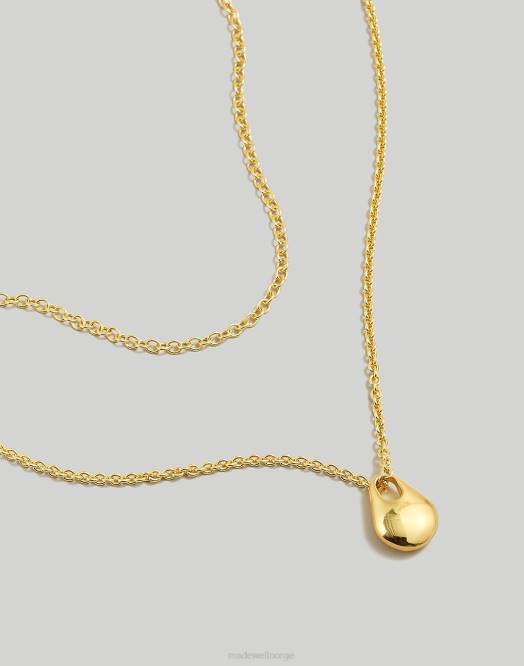 Madewell smykker vintage gull kvinner to-pack droplet kjedesett 260F941