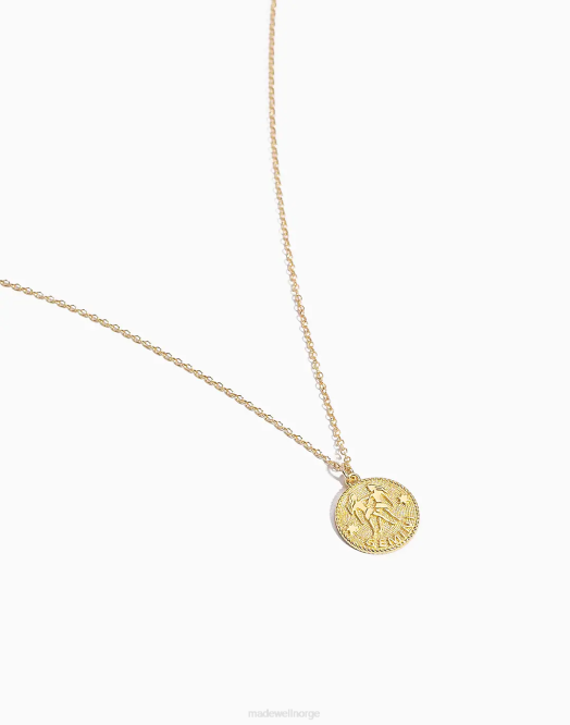 Madewell tilbehør gull kvinner katie dean smykker gemini zodiac halskjede 260F1491