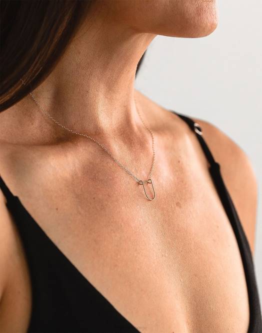 Madewell tilbehør gull kvinner sheena marshall smykker styrke halskjede 260F1437