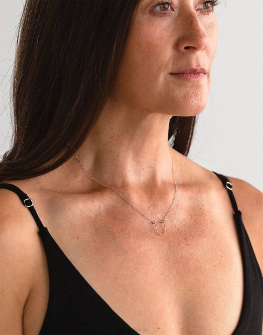 Madewell tilbehør gull kvinner sheena marshall smykker styrke halskjede 260F1437