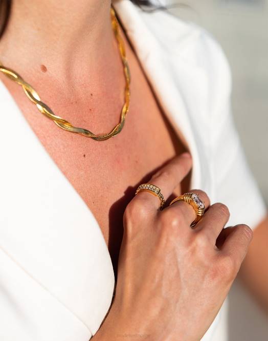 Madewell tilbehør gull kvinner tseatjewelry vridd halskjede 260F2358