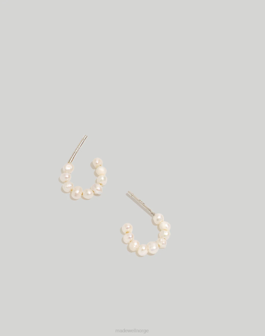 Madewell smykker ferskvannsperle kvinner huggie hoop øredobber 260F911