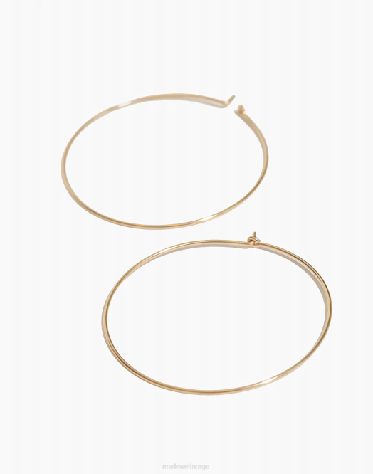 Madewell smykker gull kvinner bychari hoop øredobber 260F1343