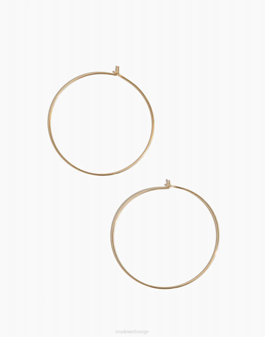 Madewell smykker gull kvinner bychari hoop øredobber 260F1348