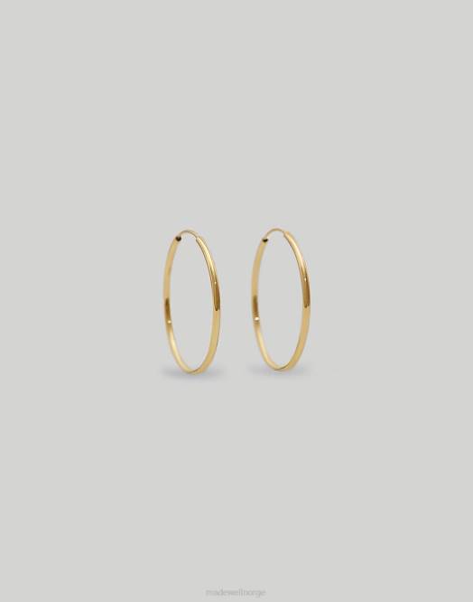 Madewell smykker gull kvinner kinn lette bøyleøreringer 260F1745